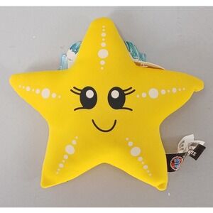 Bow-Wow Pet Aqua Seaside Starfish Dog Toy OS Yellow Floating Squeaky Toy
